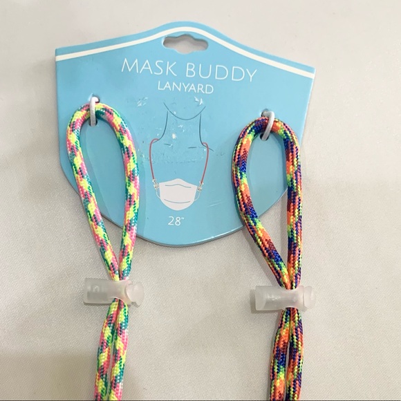 Mask Lanyard Ear Mask Holder adjustable rainbow - Picture 5 of 8